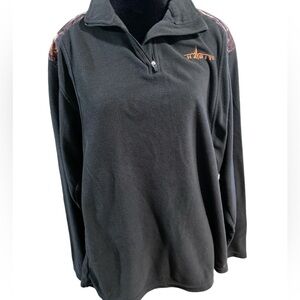 Habit green/camo 1/4 zip pull over fleece long sleeve size Medium